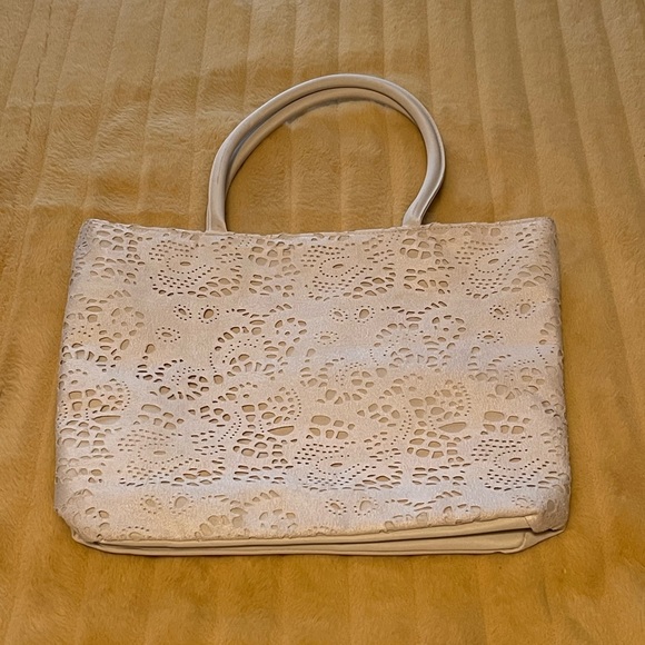 Nordstrom Neutral Tote EUC - Picture 3 of 8